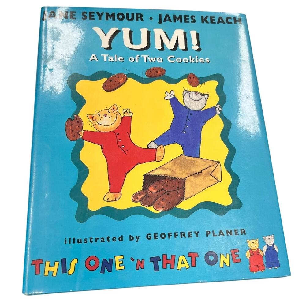 Yum Tale Two Cookies 1998 1st Ed HC Jane Seymour DJ Kids Book